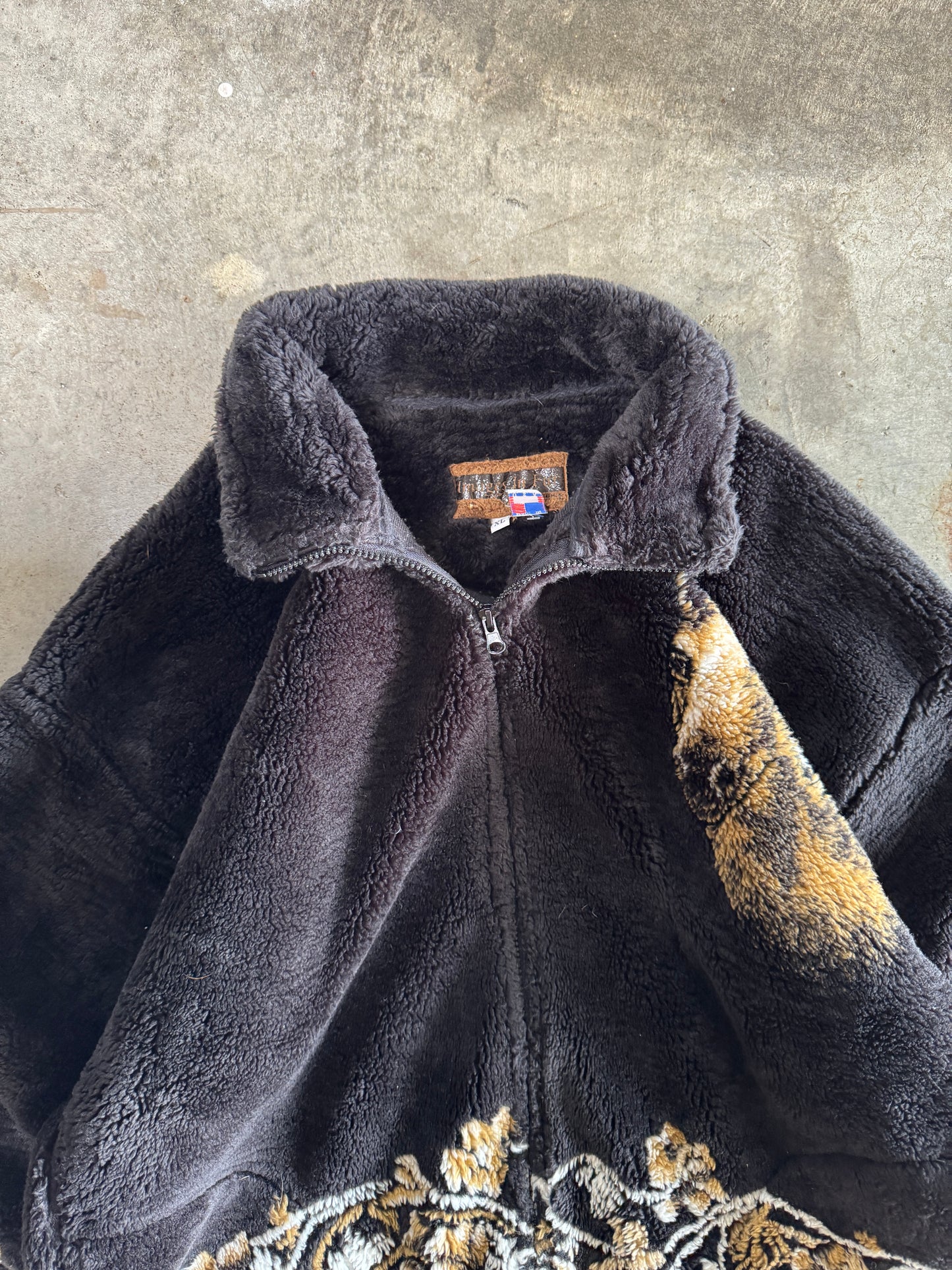 (XL) Vintage Horse Fleece Zip-Up