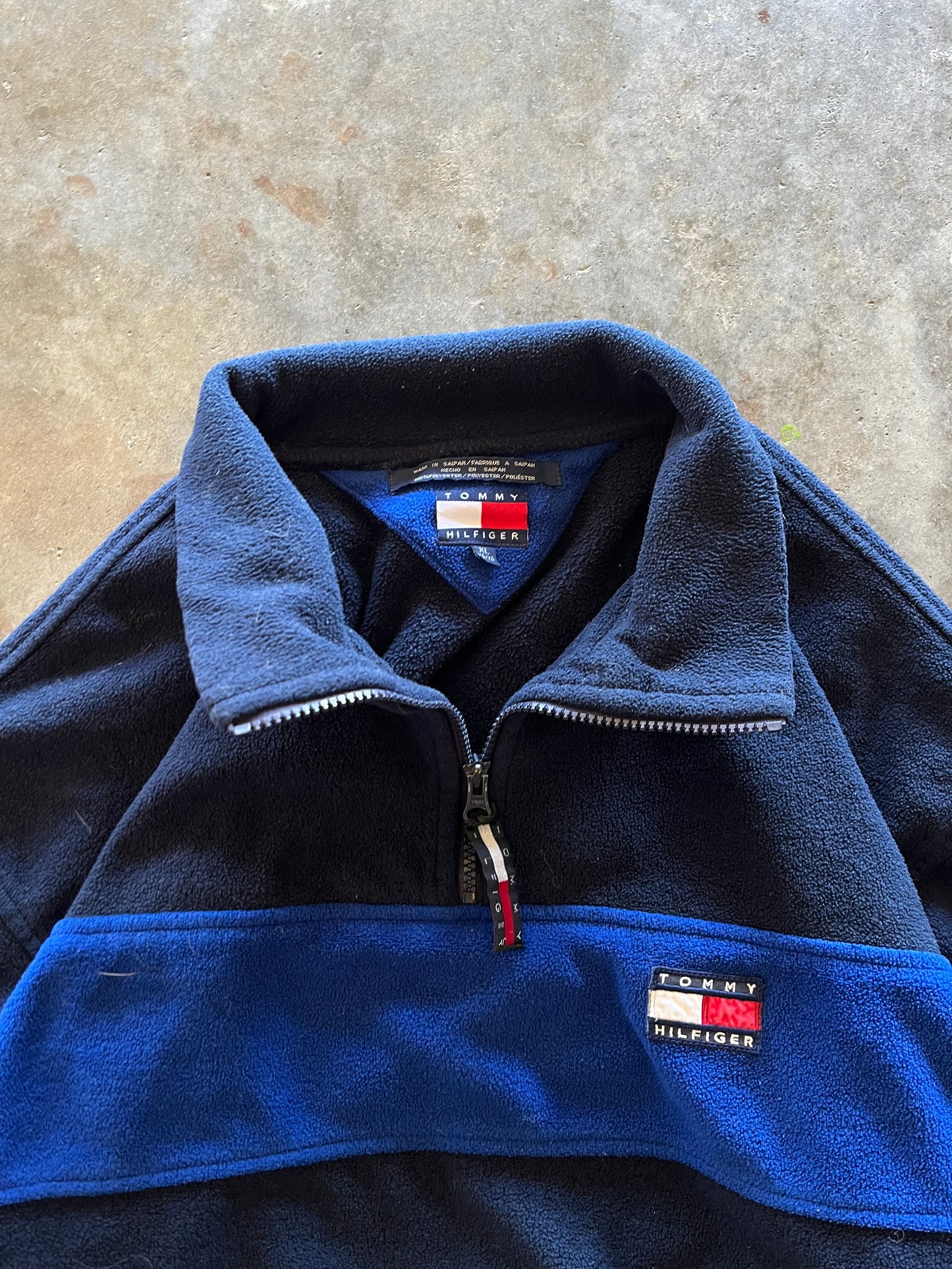 (XL) Vintage Tommy Hilfiger Fleece Quarter-Zip