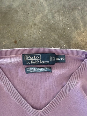 (XL) 00s Polo V-Neck Sweater