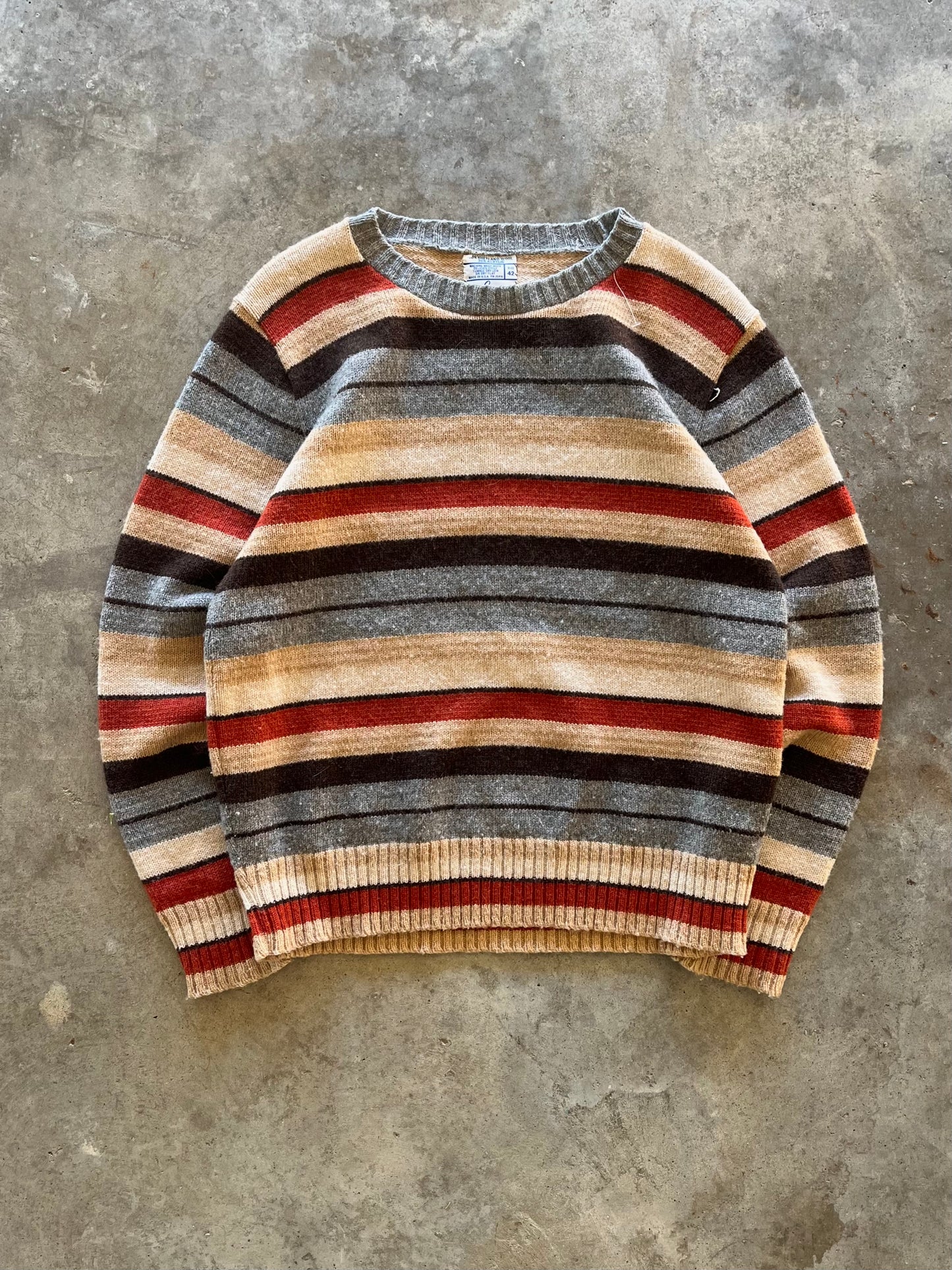 (M) Vintage Sears Striped Sweater