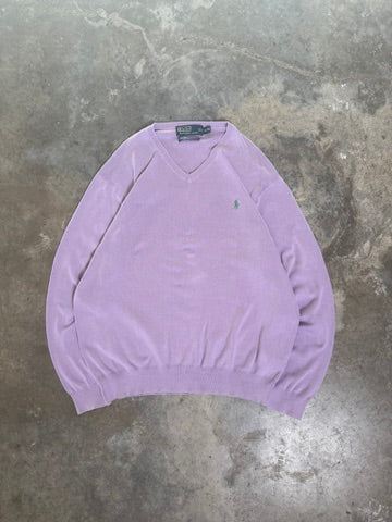 (XL) 00s Polo V-Neck Sweater