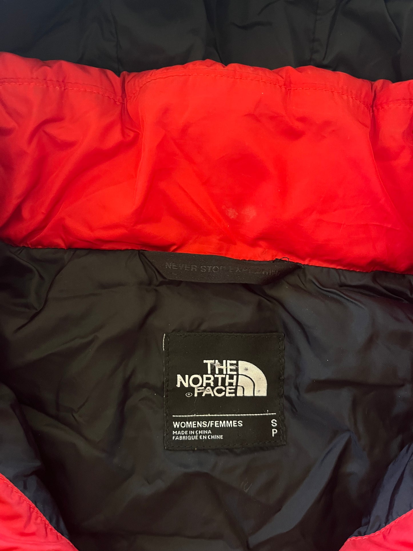 (S) 00s The North Face Wmsn Hooded Puffer