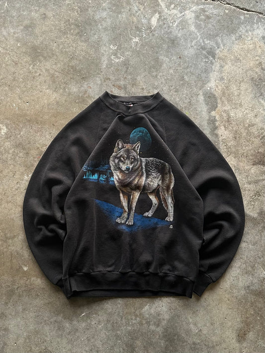 (L) Vintage Wolf Sweatshirt