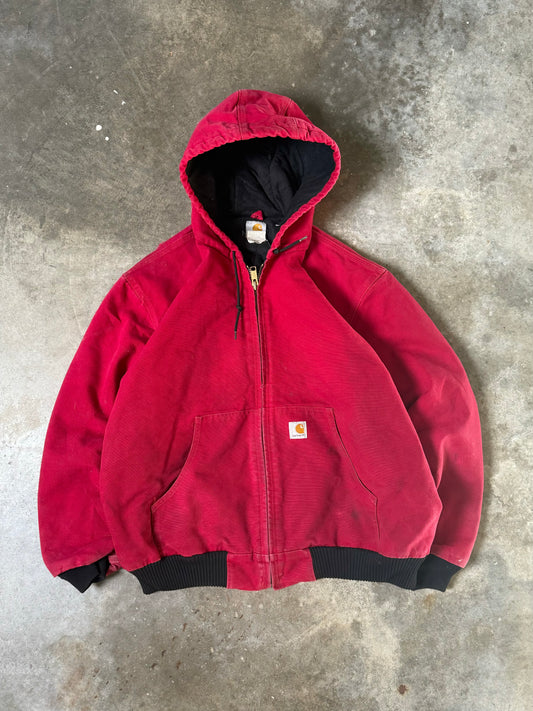 (XL) Vintage Carhartt Hooded Jacket