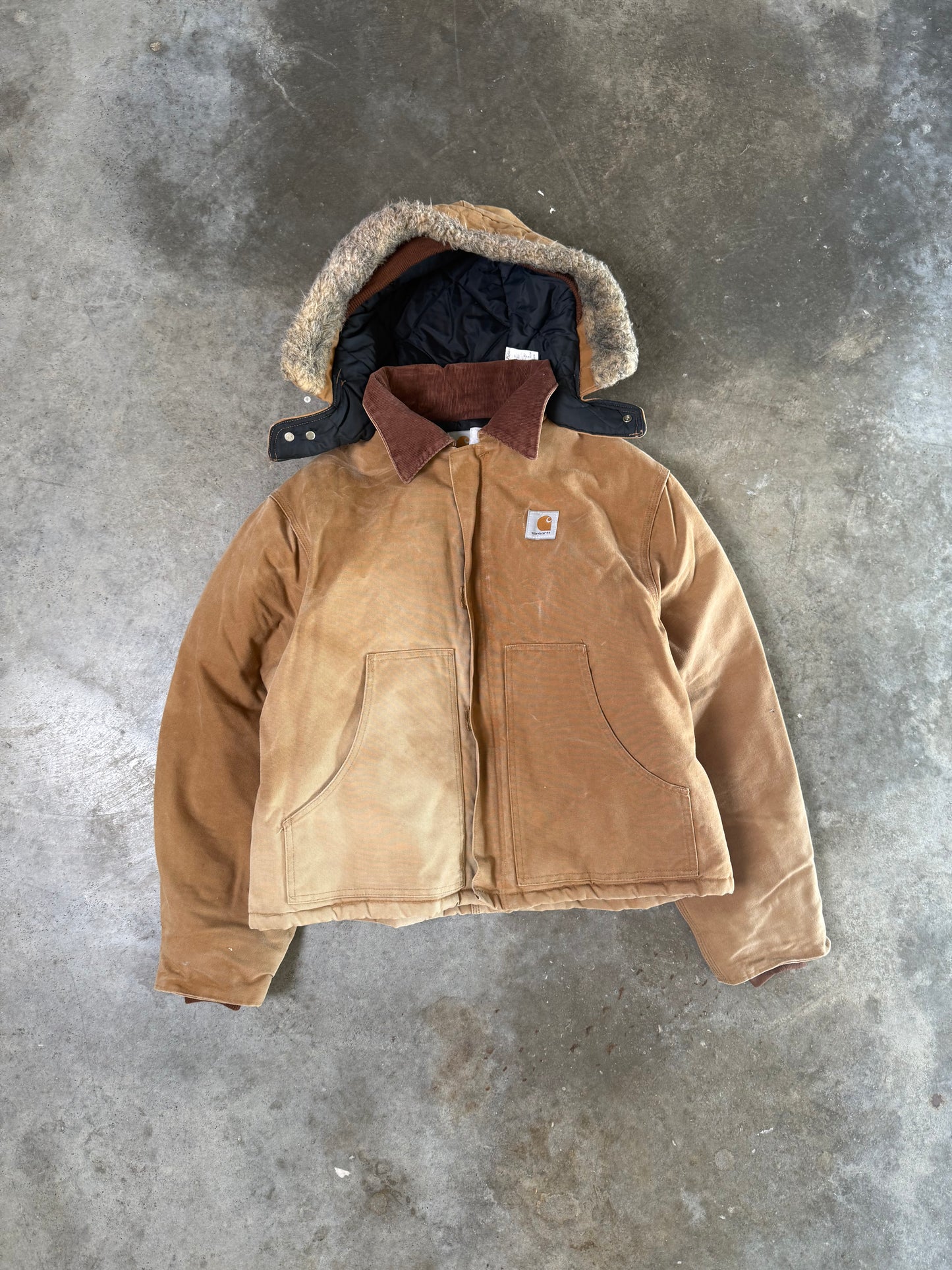 (L) Carhartt Attachable-Hood Jacket