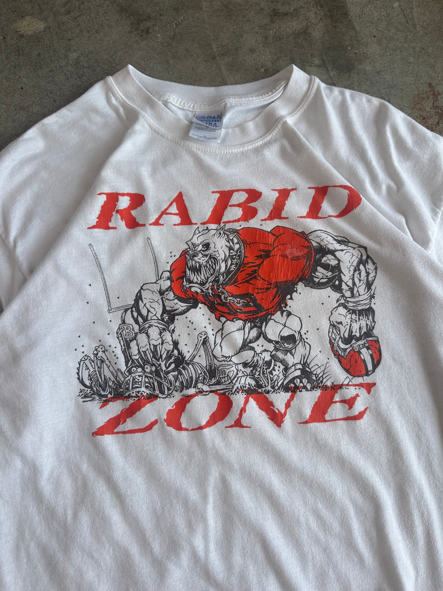 (XL) Vintage 'Rabid Zone' Football Tee