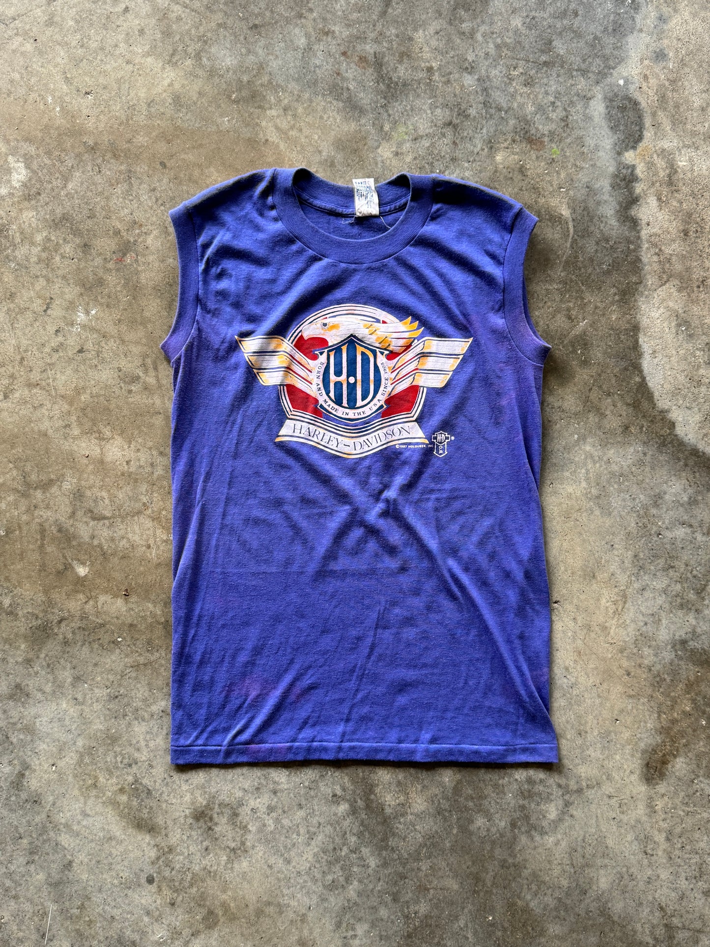 (M) 1987 Harley Sleeveless Tee