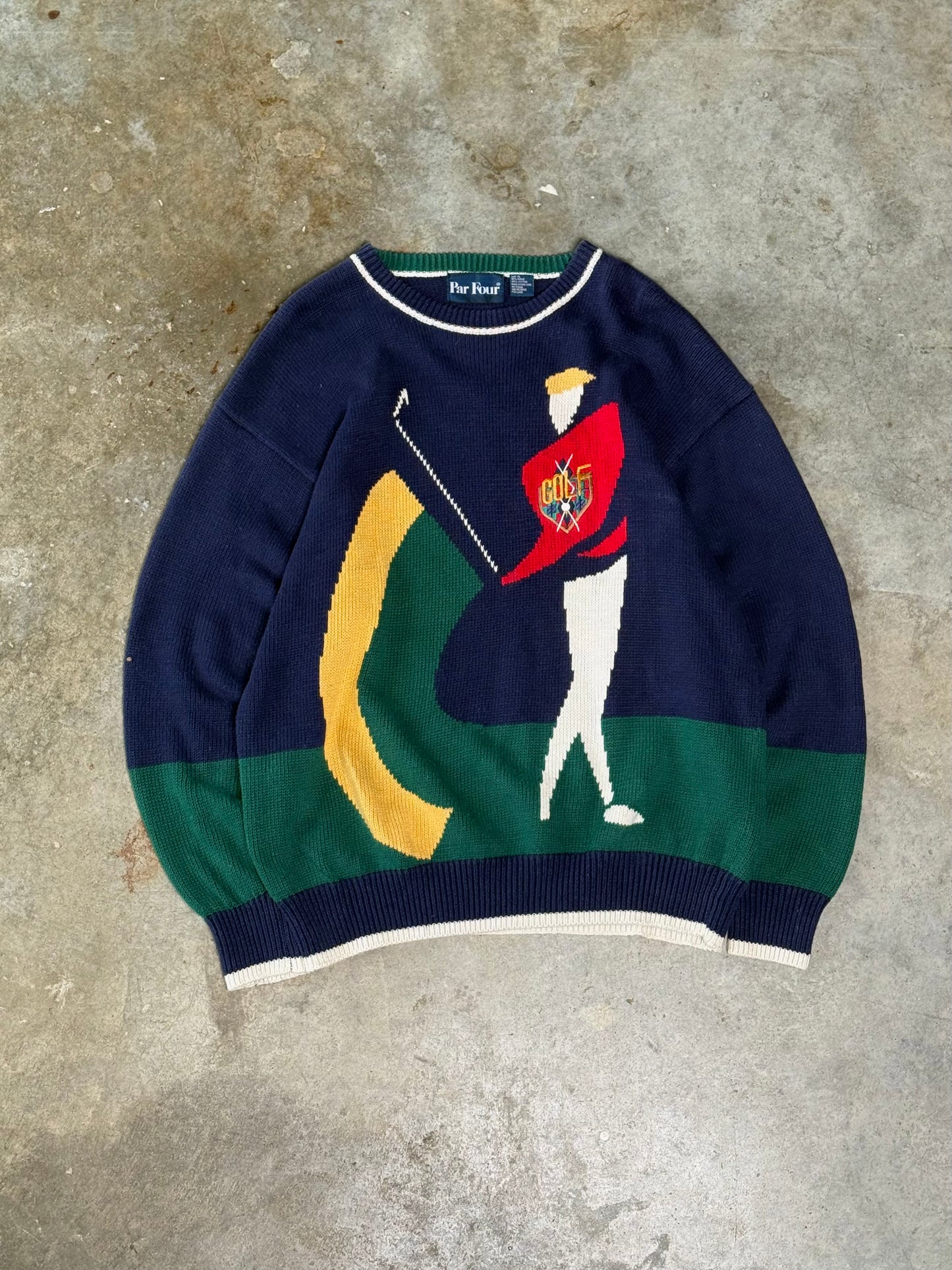 (XL) Vintage Golf Sweater