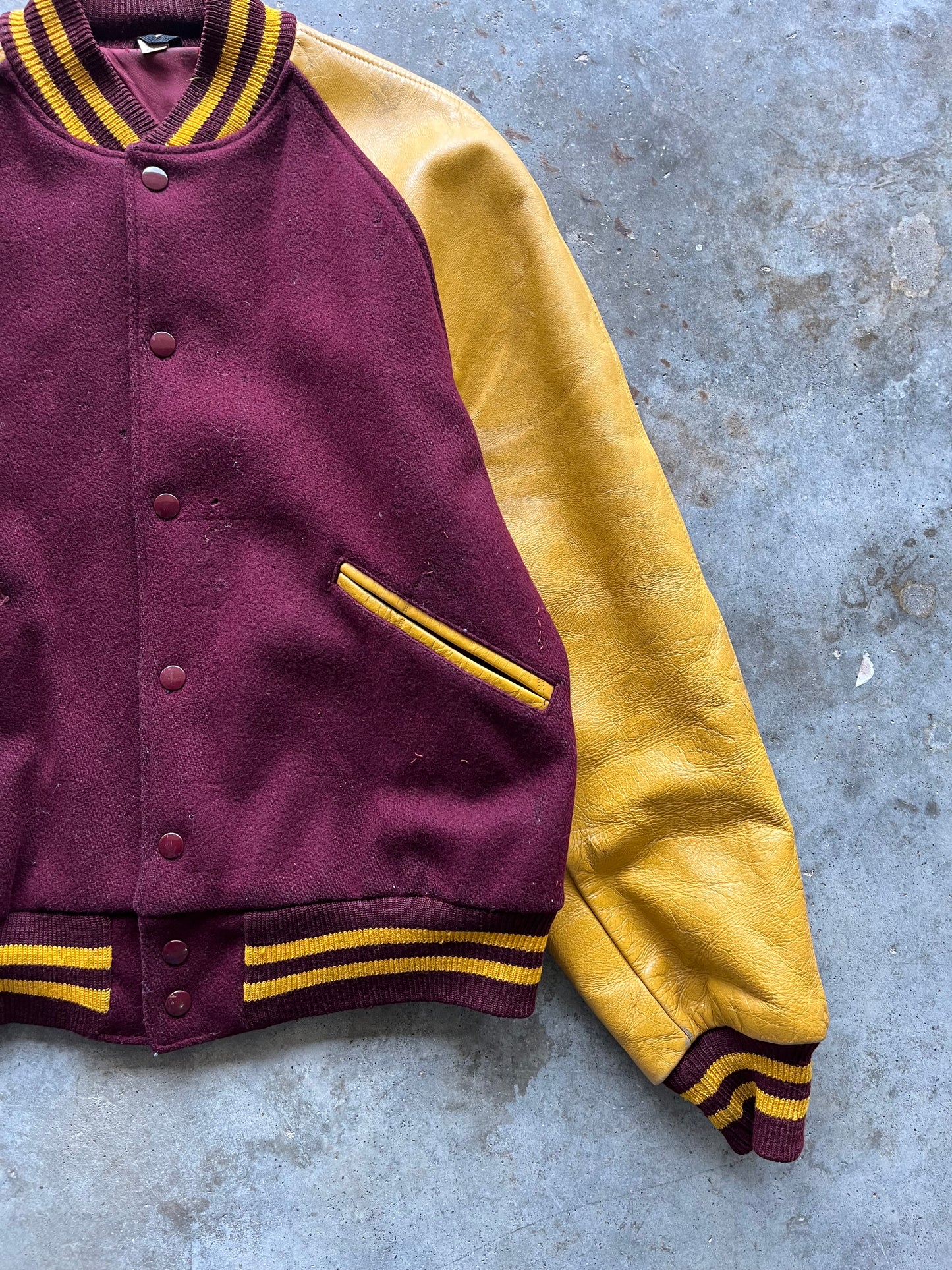 (L) Yellow/Purple Varsity Jacket