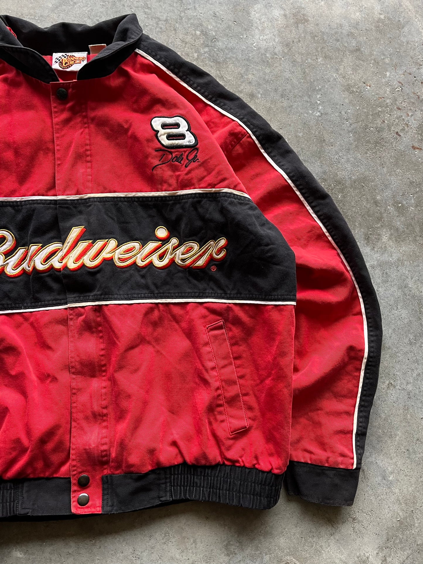 (XL) Vintage Budweiser Racing Jacket