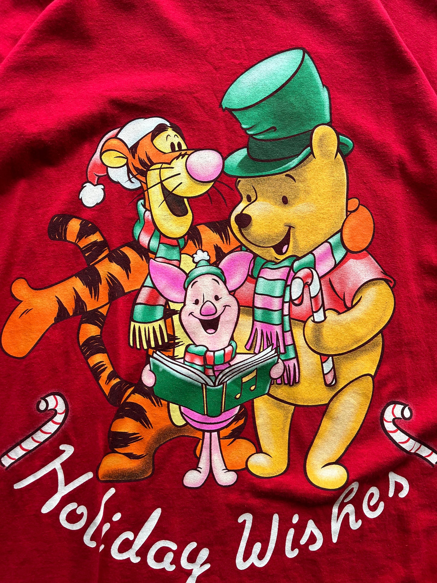 (XXL) Winnie the Pooh Holiday Wishes Tee