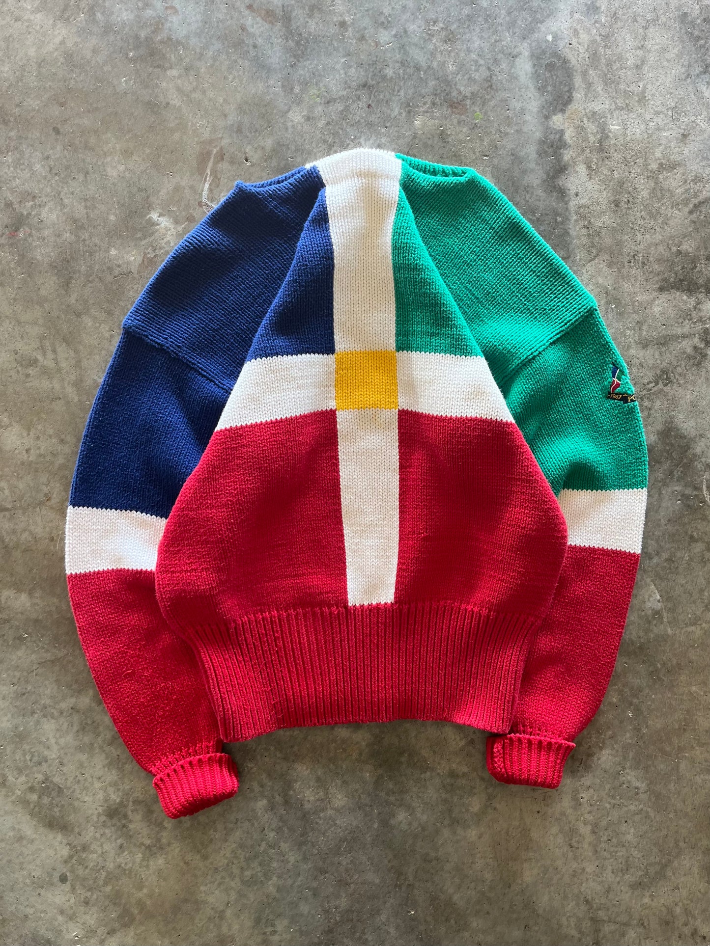 (L) Vintage Polo Sweater