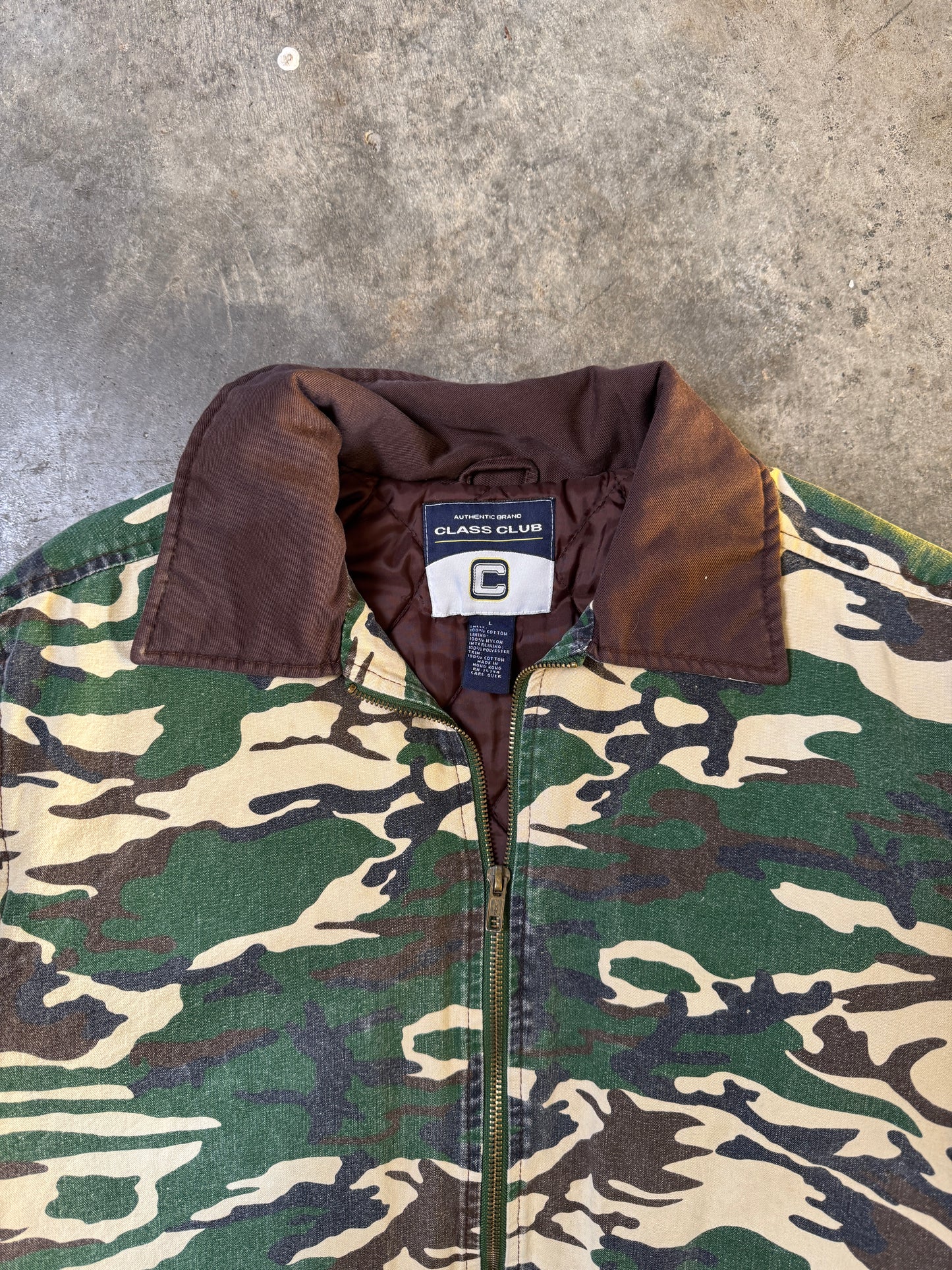 (L) Vintage Camo Jacket