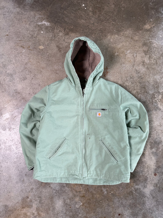 (L) 00s Carhartt Sherpa-Lined Hooded Jacket