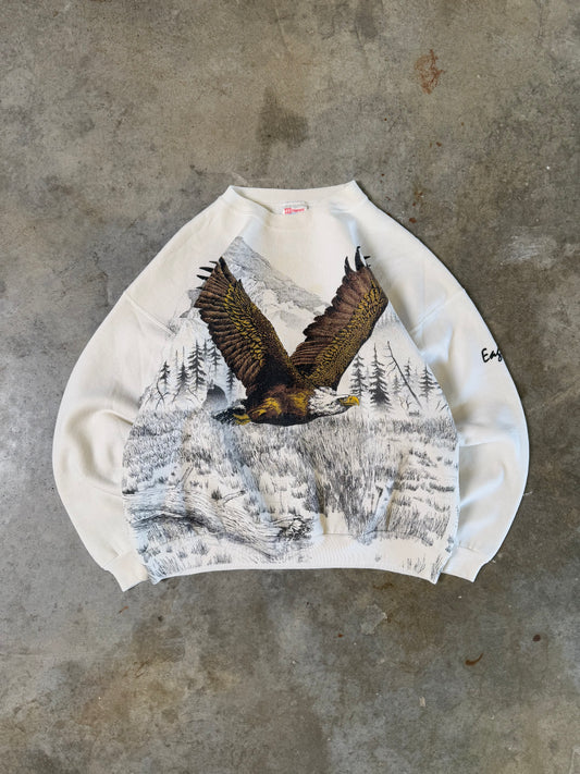 (L) Vintage Eagle Wrap-Around Sweatshirt