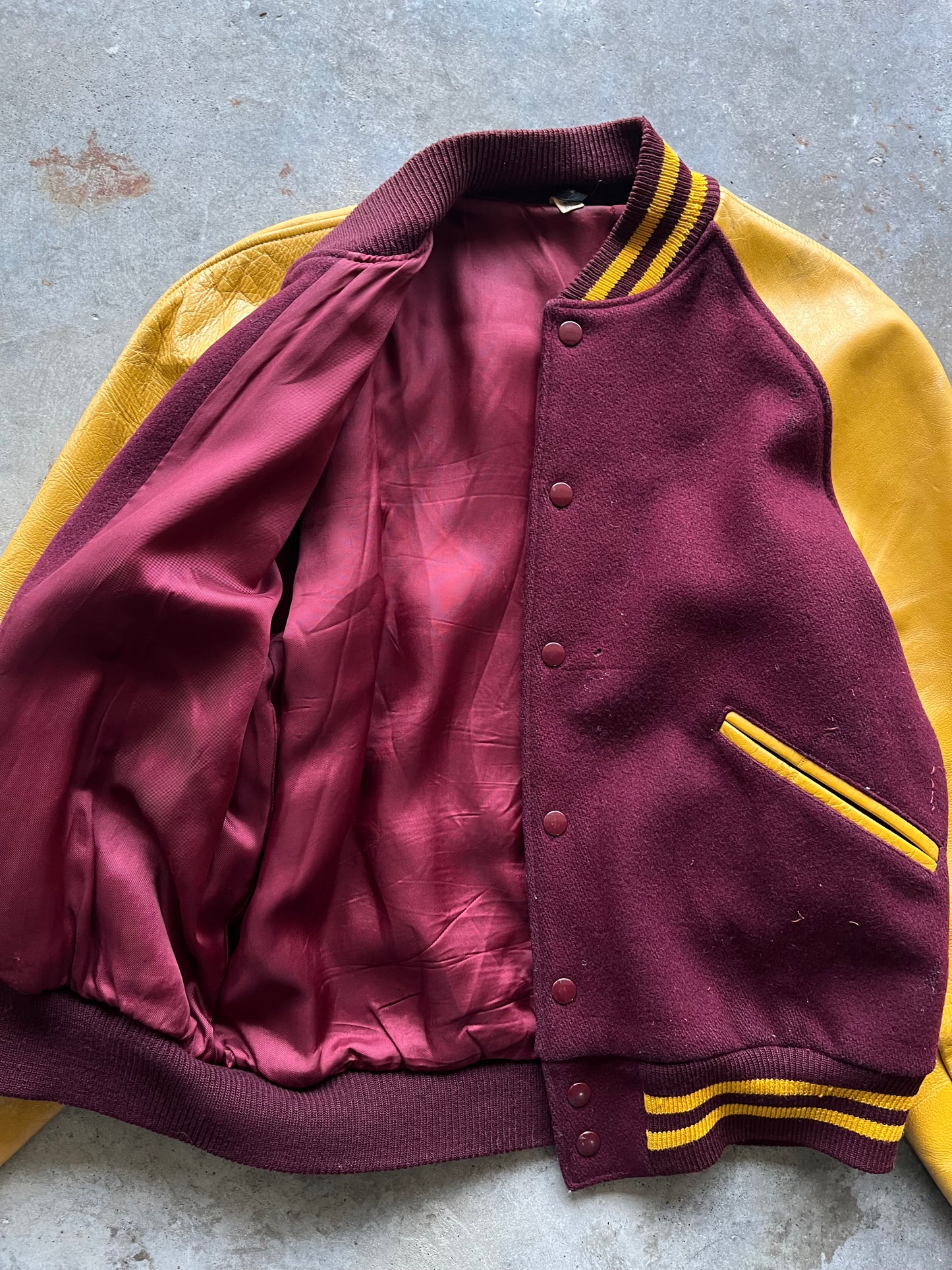 (L) Yellow/Purple Varsity Jacket