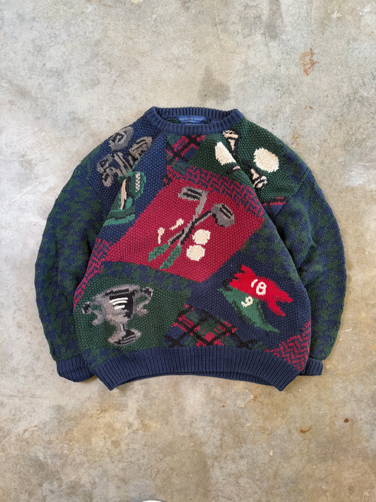 (L) Vintage Golf Sweater