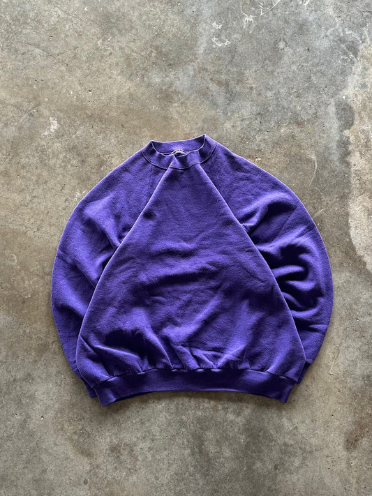 (L) Vintage Purple Blank Sweatshirt