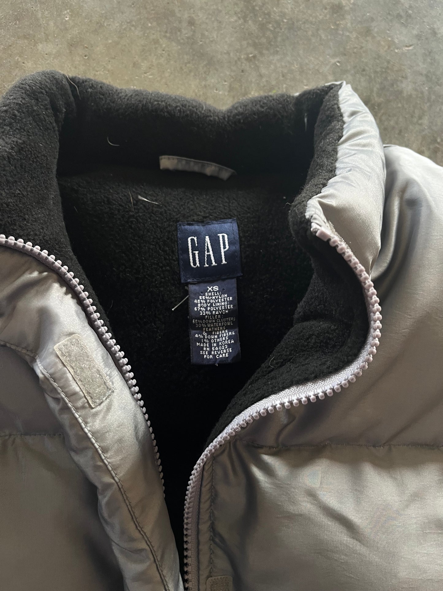 (XS) 00s Gap Puffer Vest