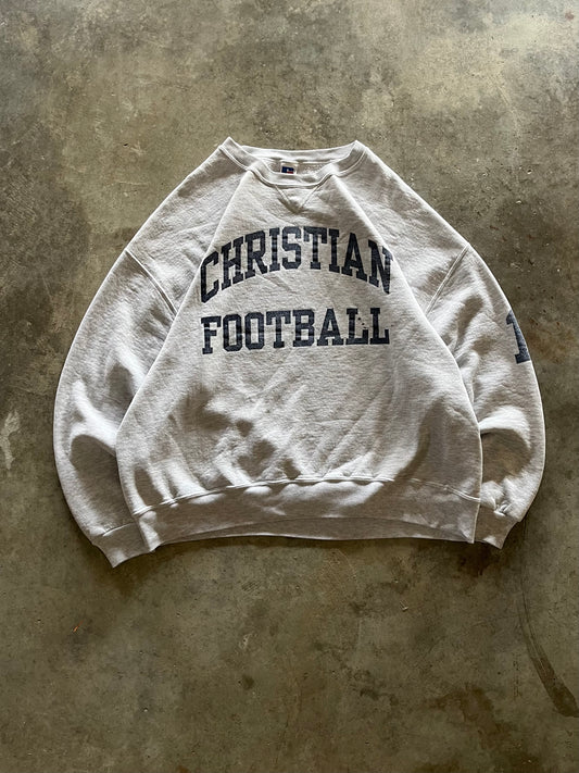 (XXL) Vintage Christian Football Sweatshirt