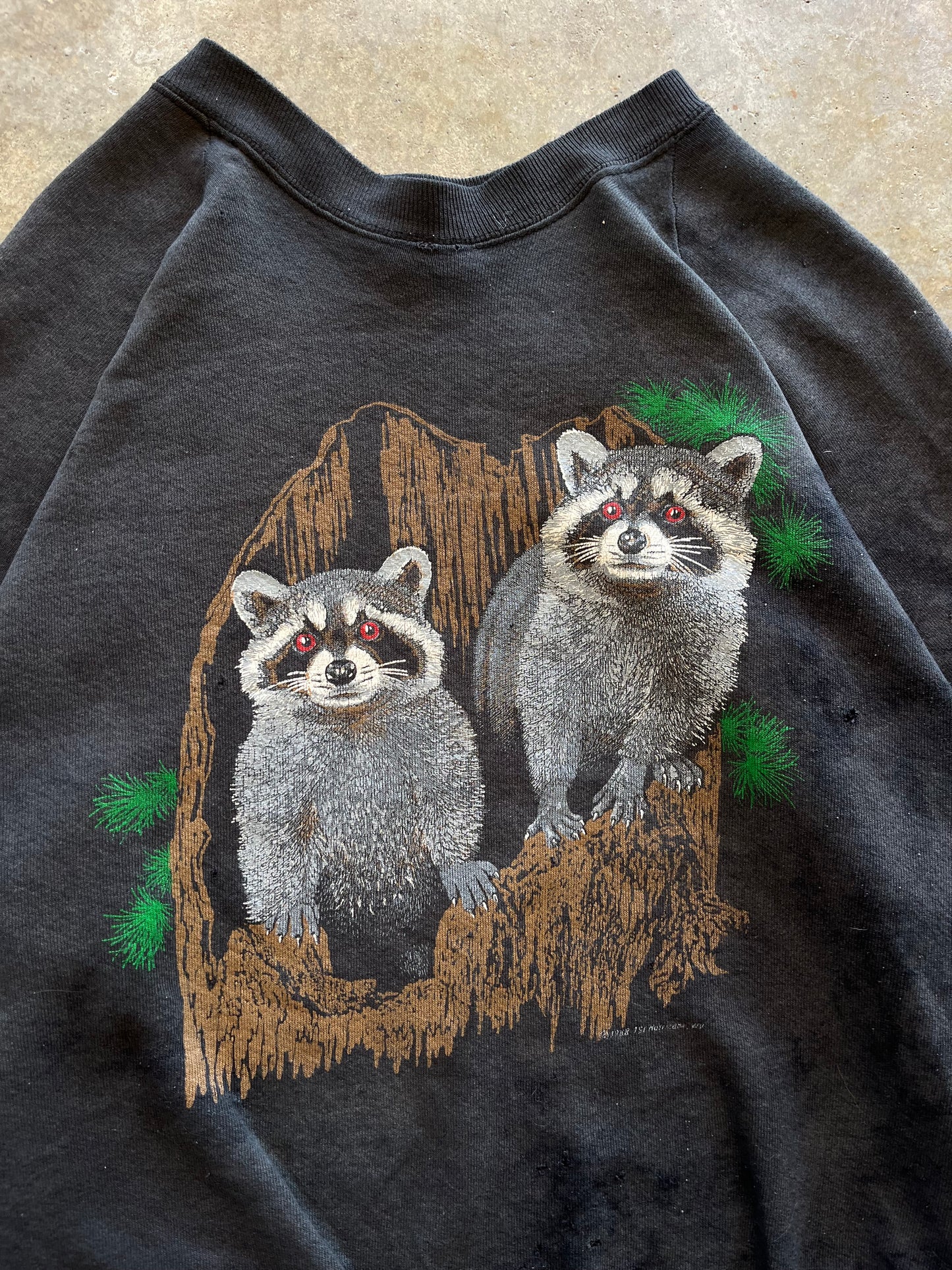 (XL) Vintage Raccoon Sweatshirt