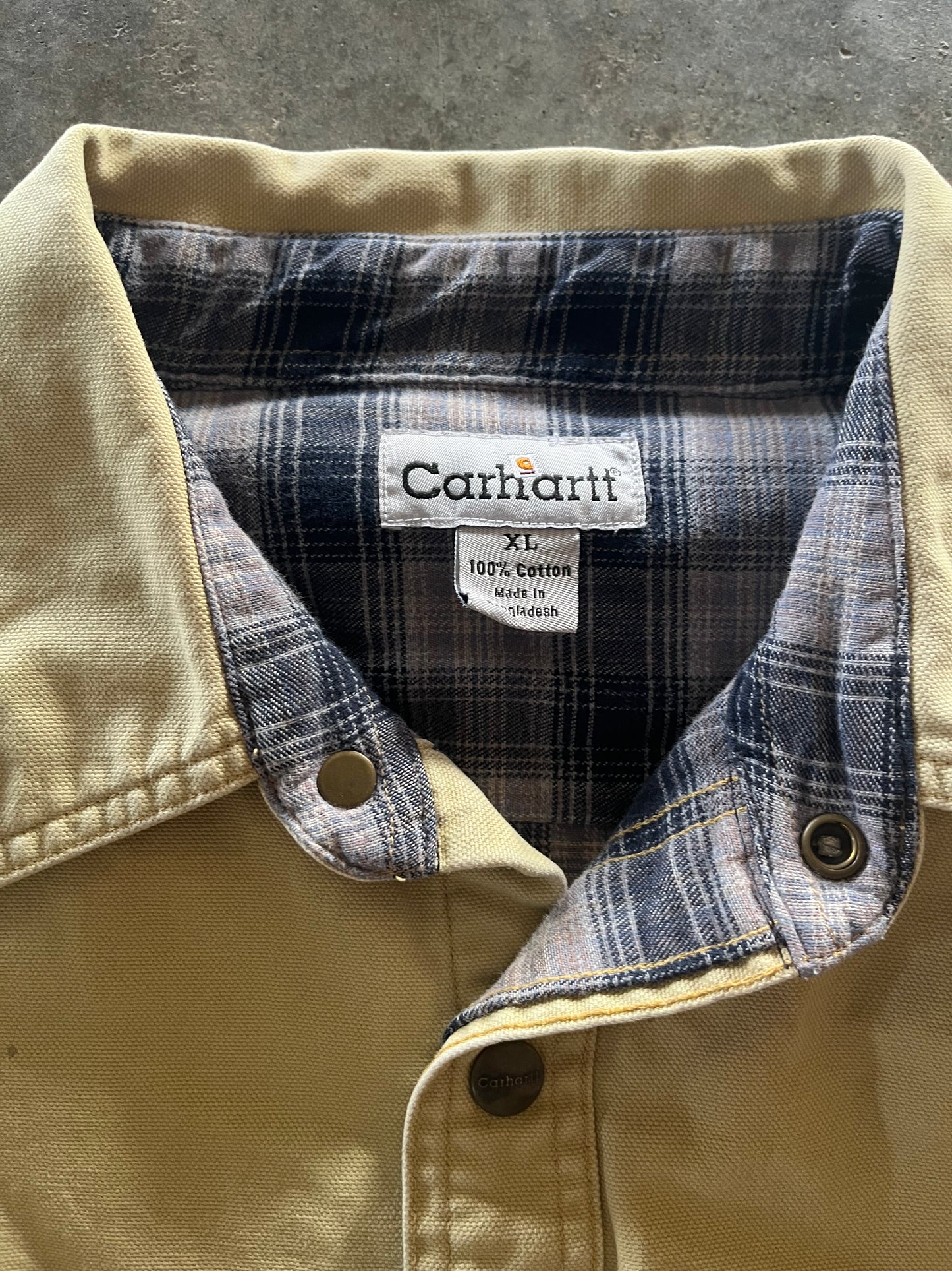 (XL) Vintage Carhartt Heavy Button-Up