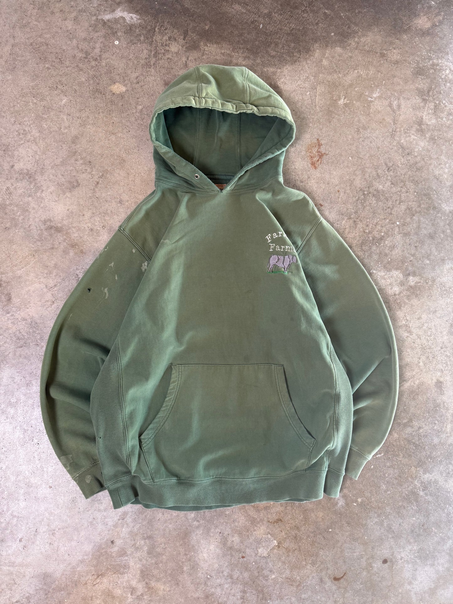 (L) Vintage Farmer Farms Hoodie