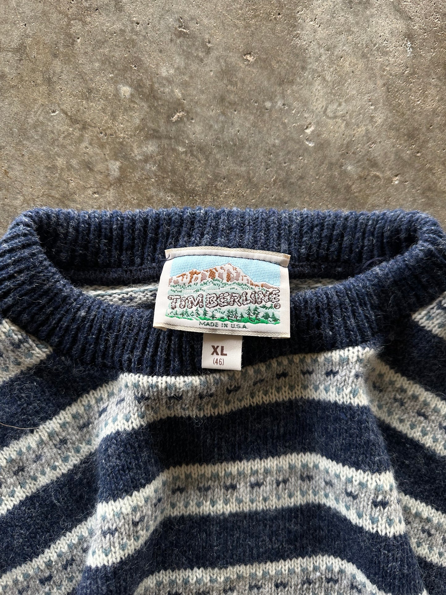 (XL) Vintage Striped Sweater