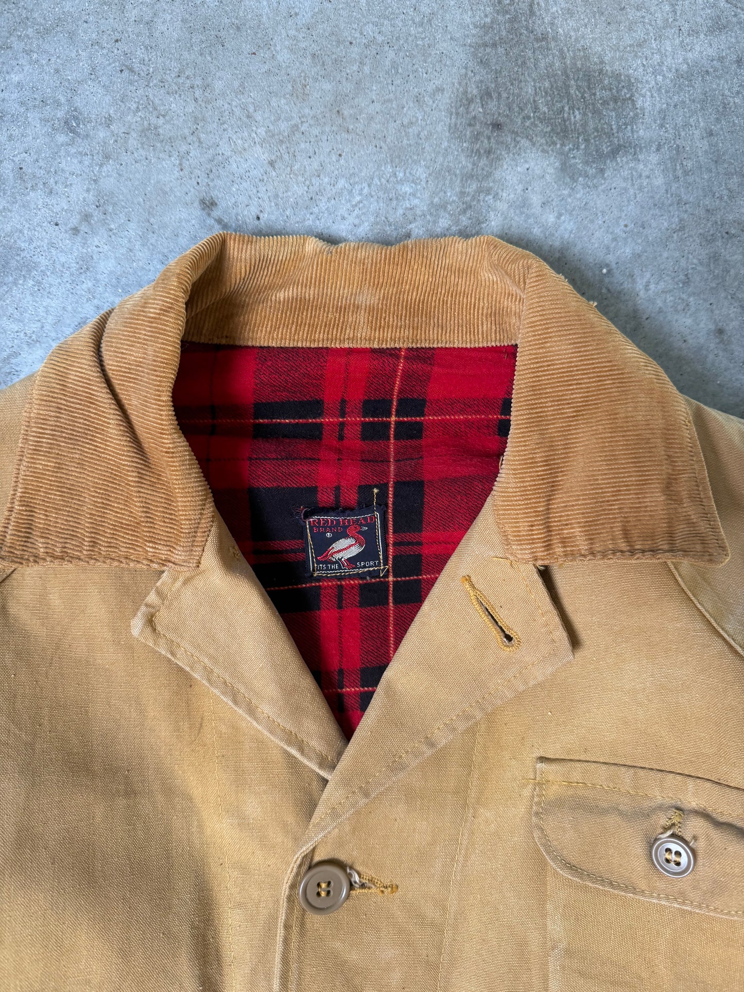 (M) Vintage Red Head Button-Up