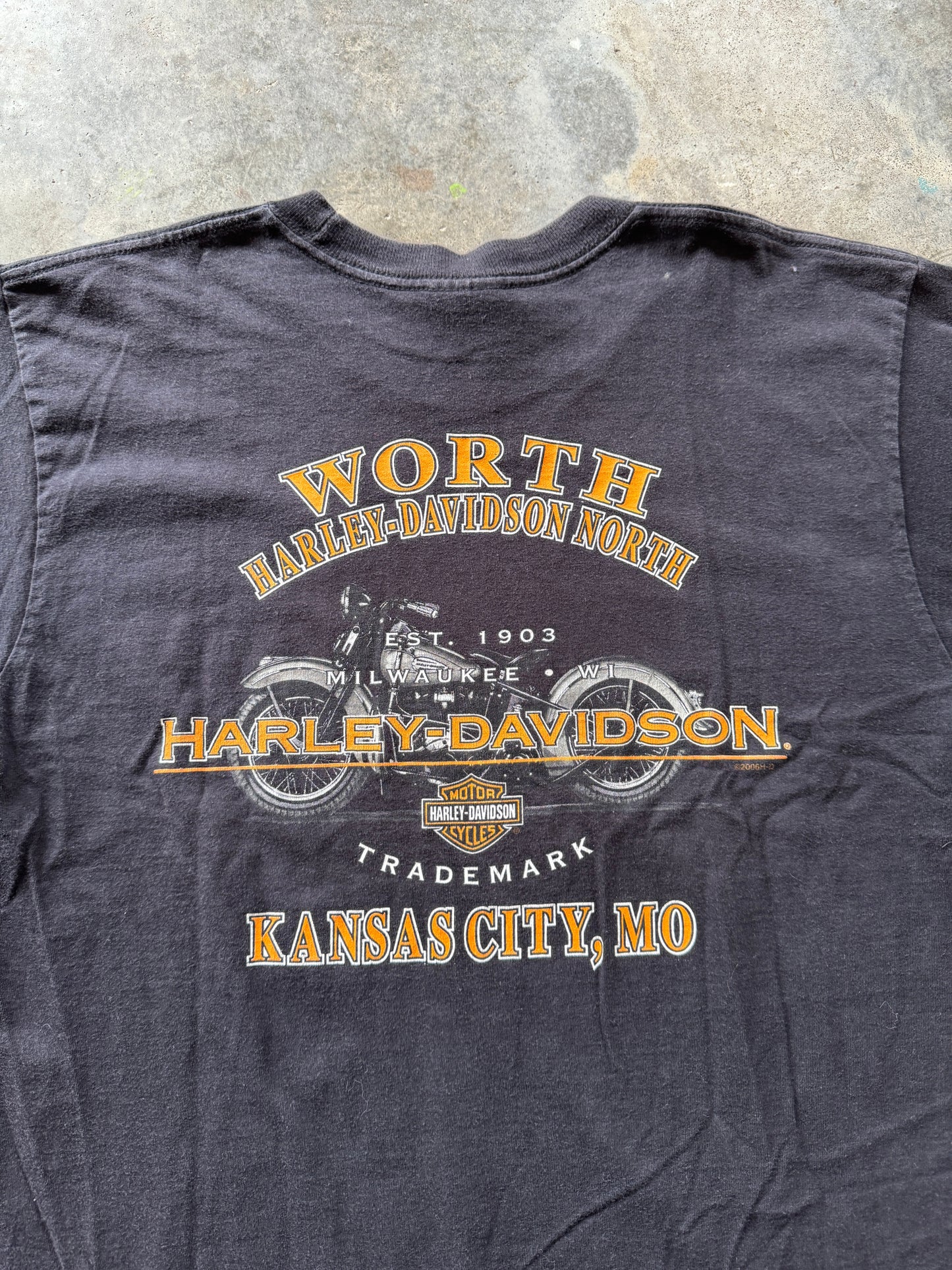 (L) Vintage Harley Tee