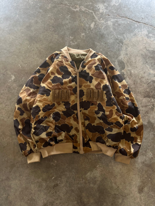 (L) Vintage Camo Hunting Jacket