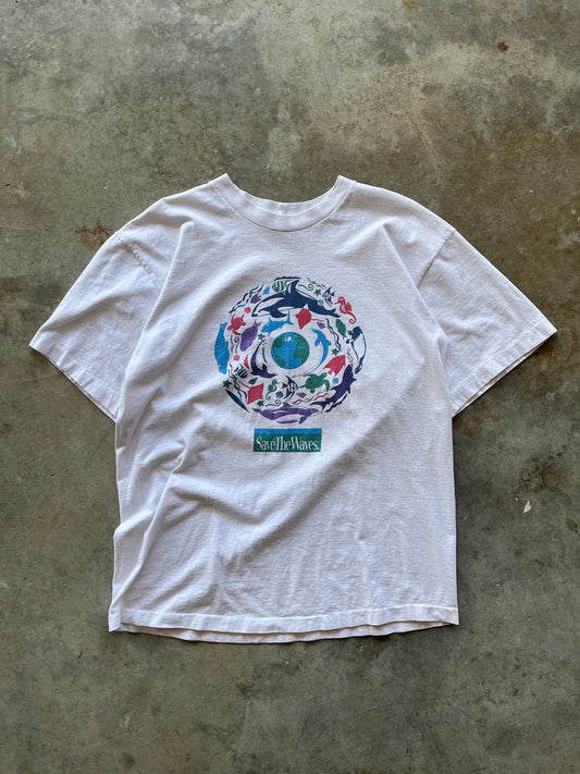 (XL) Vintage 'Save the Whales' Tee