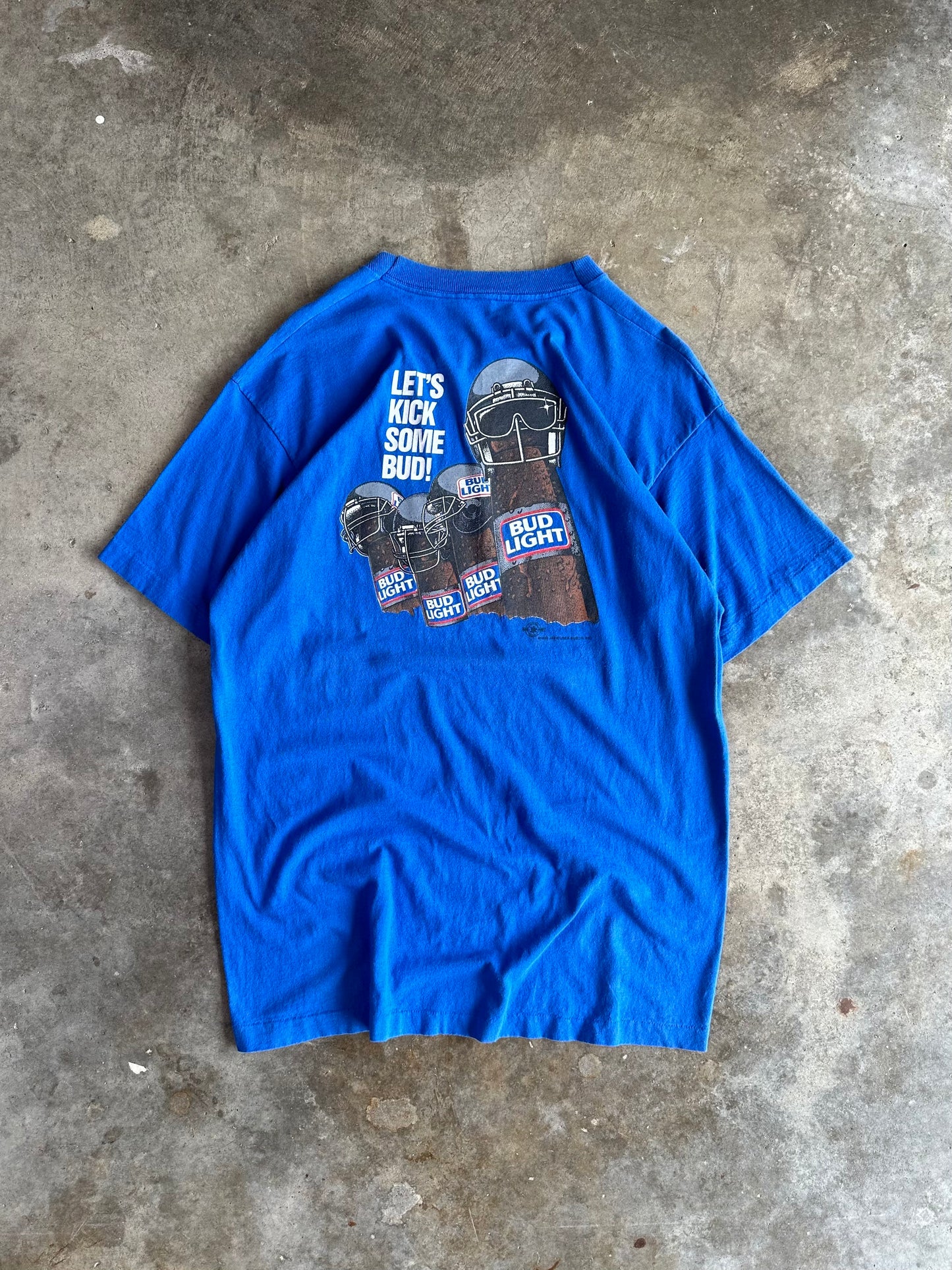 (XL) Vintage Bud Light 'Bud Bowl' Tee