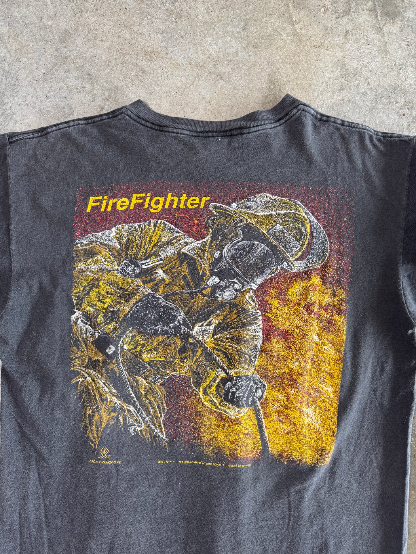 (XL) Vintage Fire-Fighter Tee