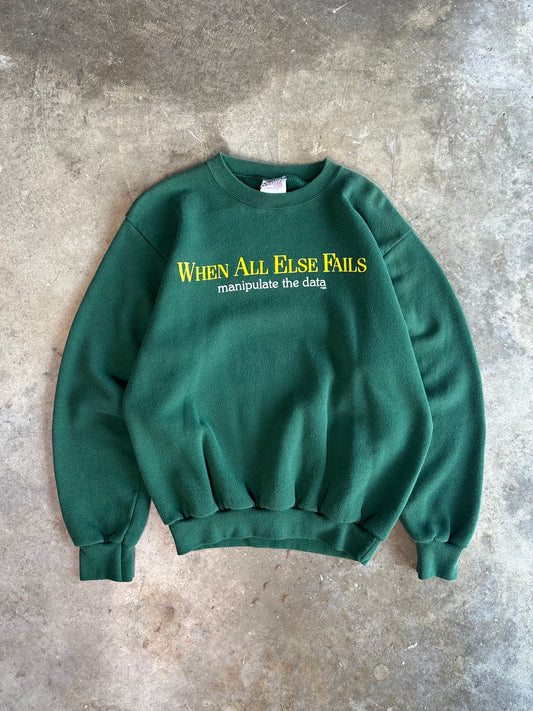 (M) Vintage 90s ‘Manipulate The Data’ Sweatshirt