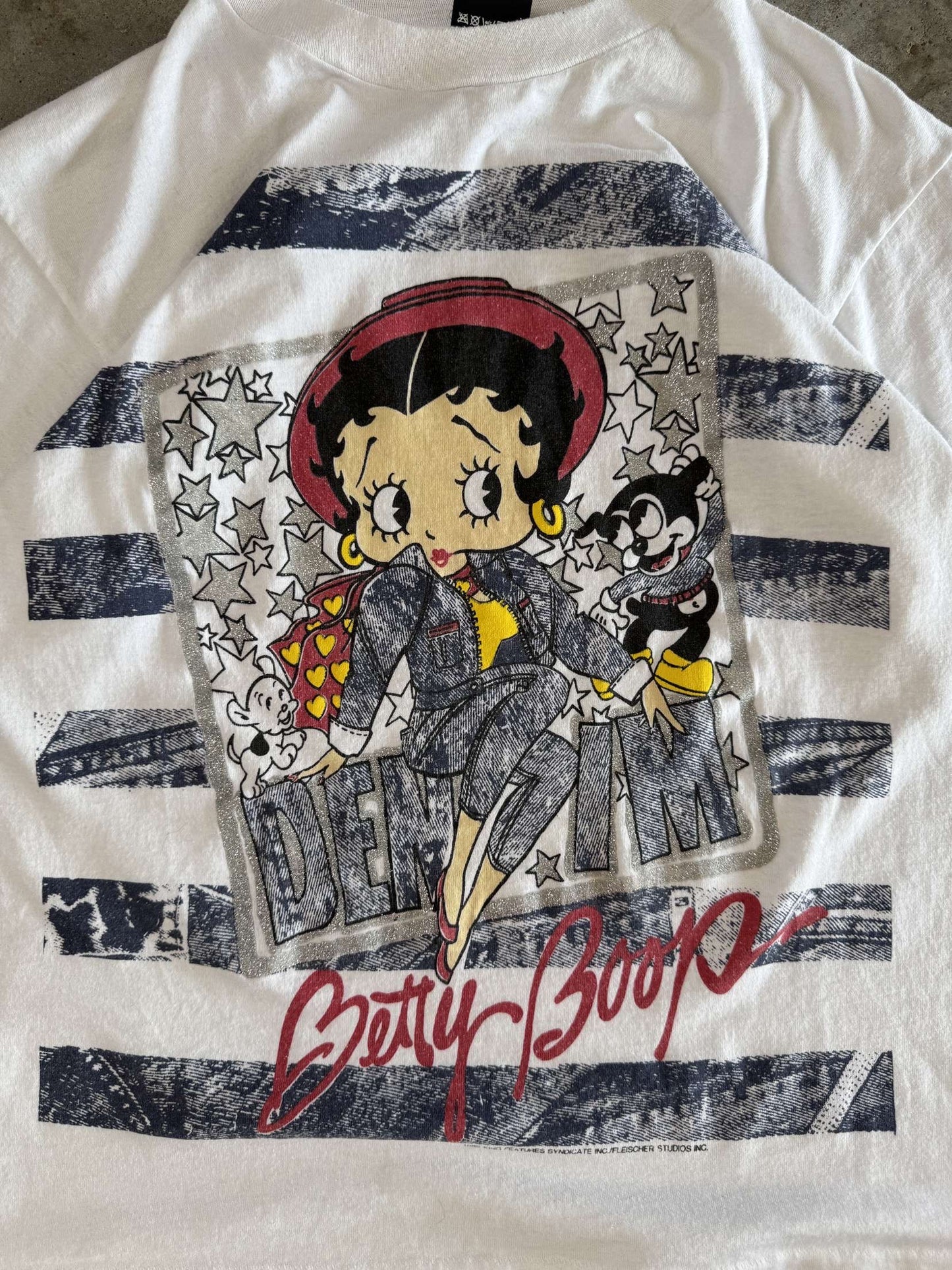 (L) 1989 Betty Boop Denim Tee