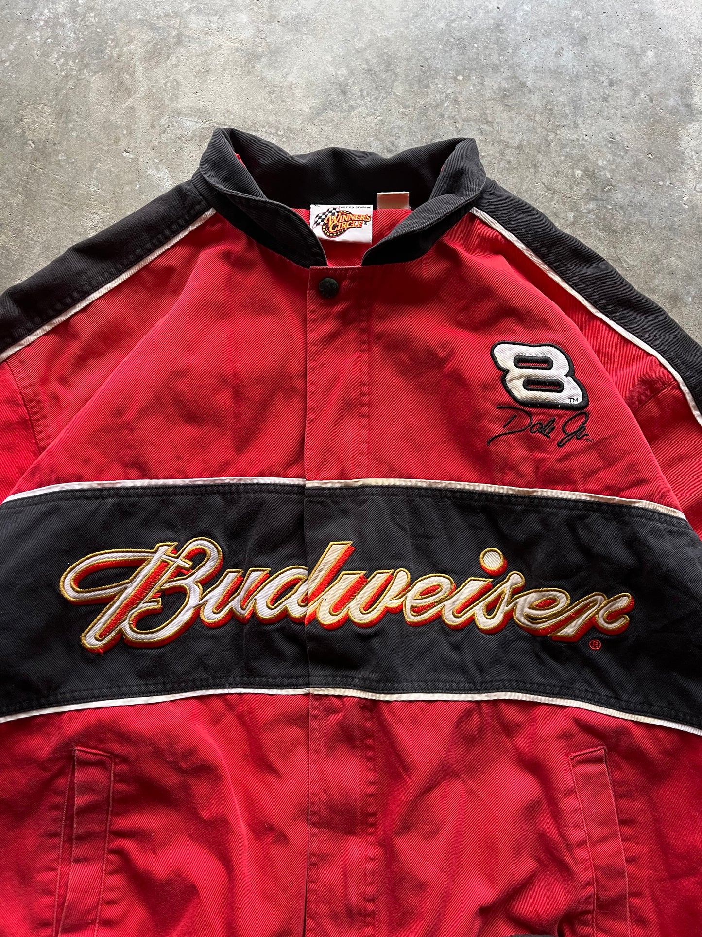 (XL) Vintage Budweiser Racing Jacket