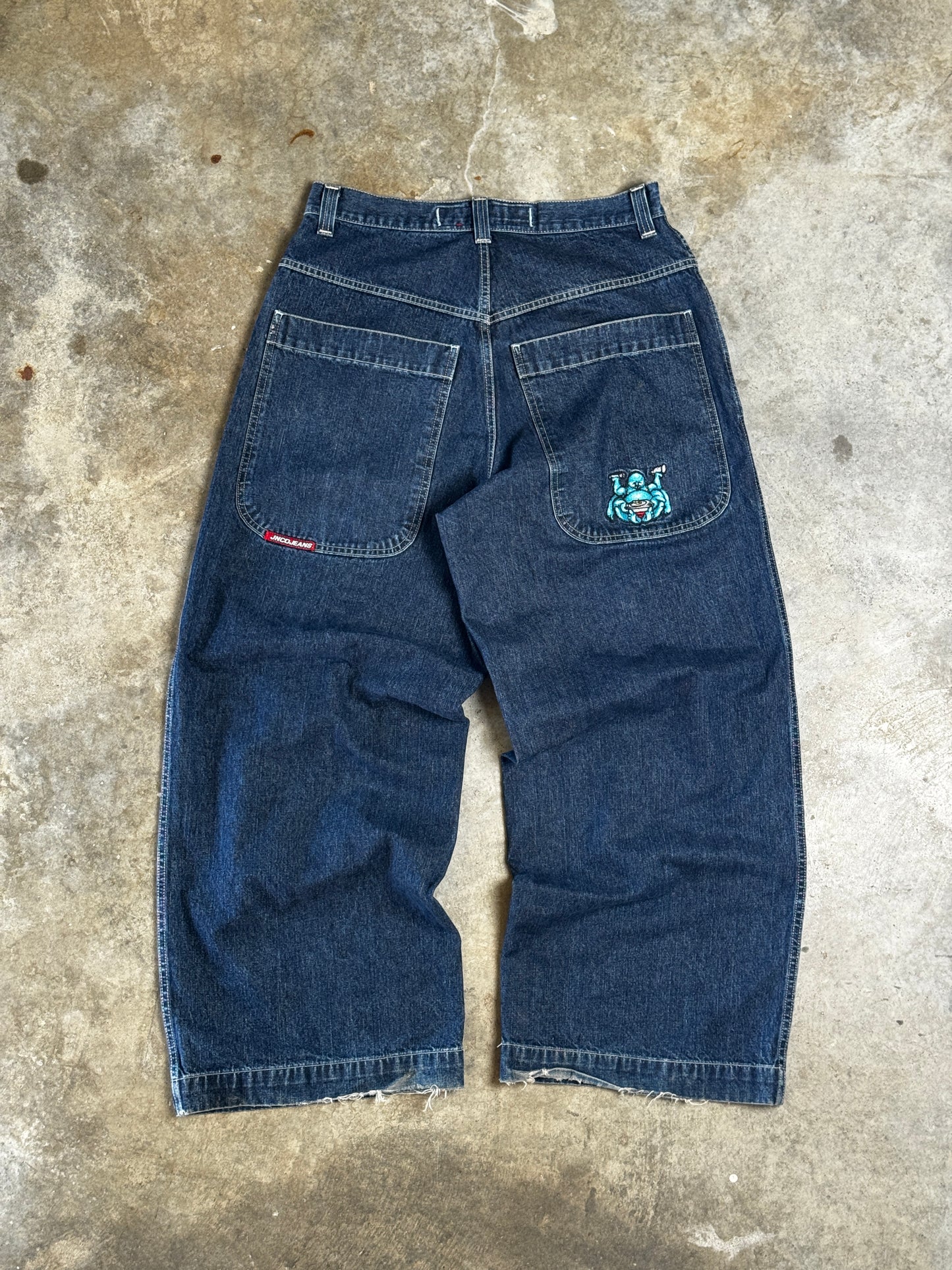 (34 x 32) Vintage 90s DJ Buddha JNCO Baggy Jeans