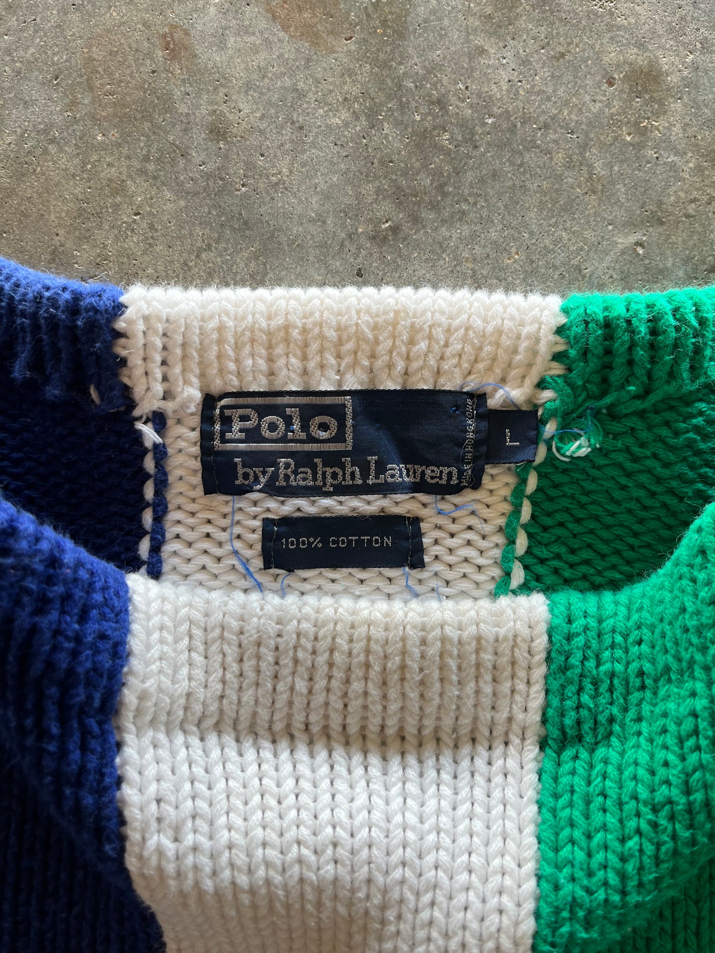 (L) Vintage Polo Sweater