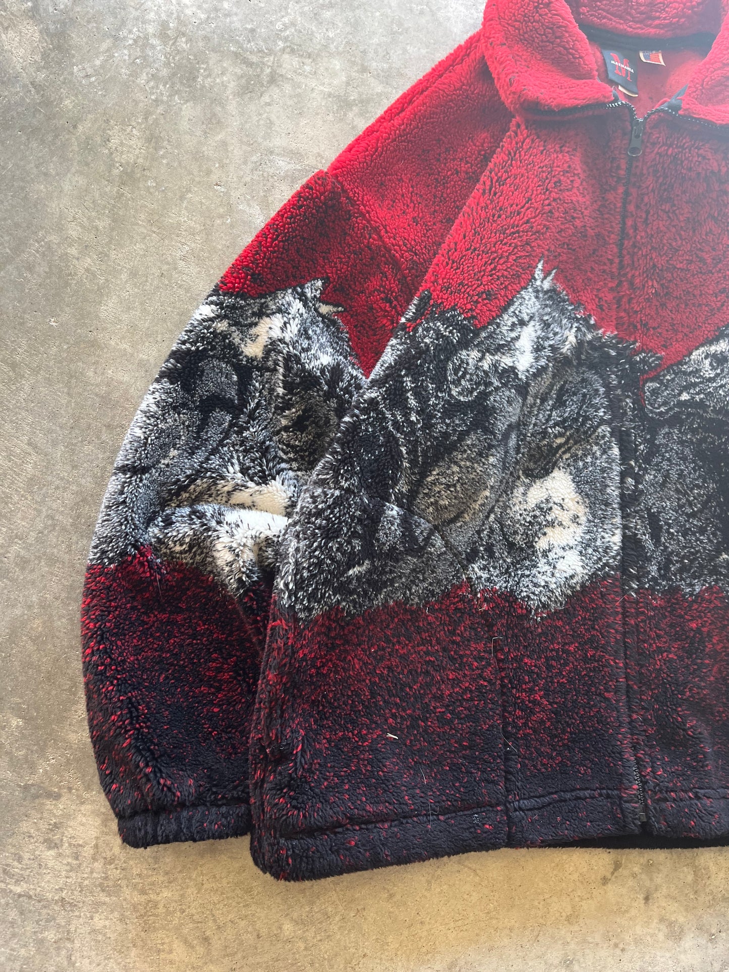 (M) Vintage Horse Fleece Zip-Up