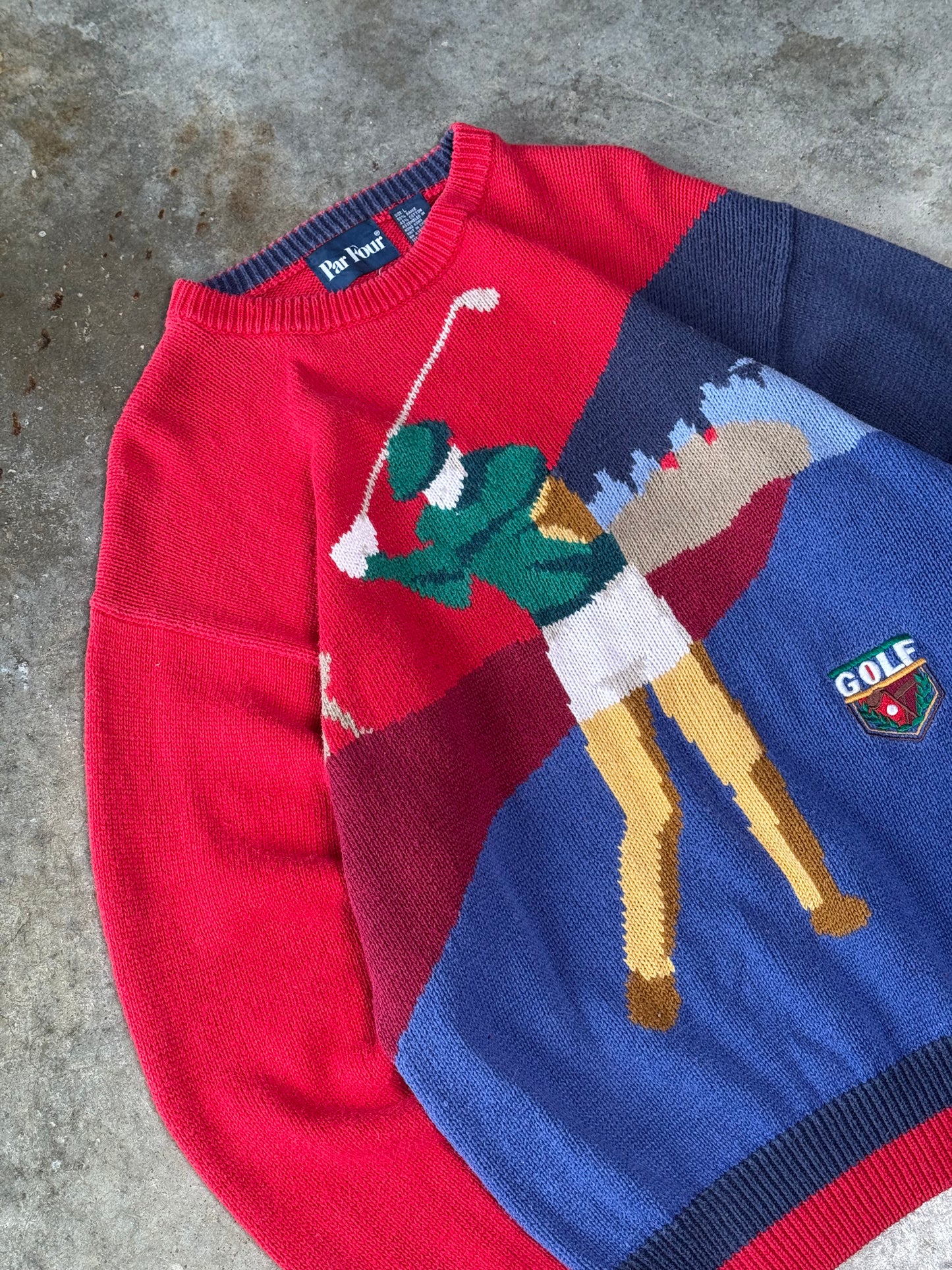 (L) Vintage Golf Sweater