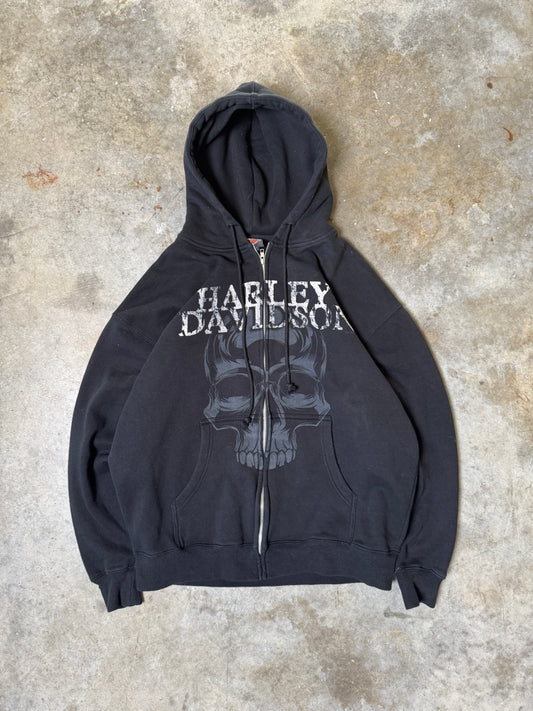 (XL) Harley Skull Jacket