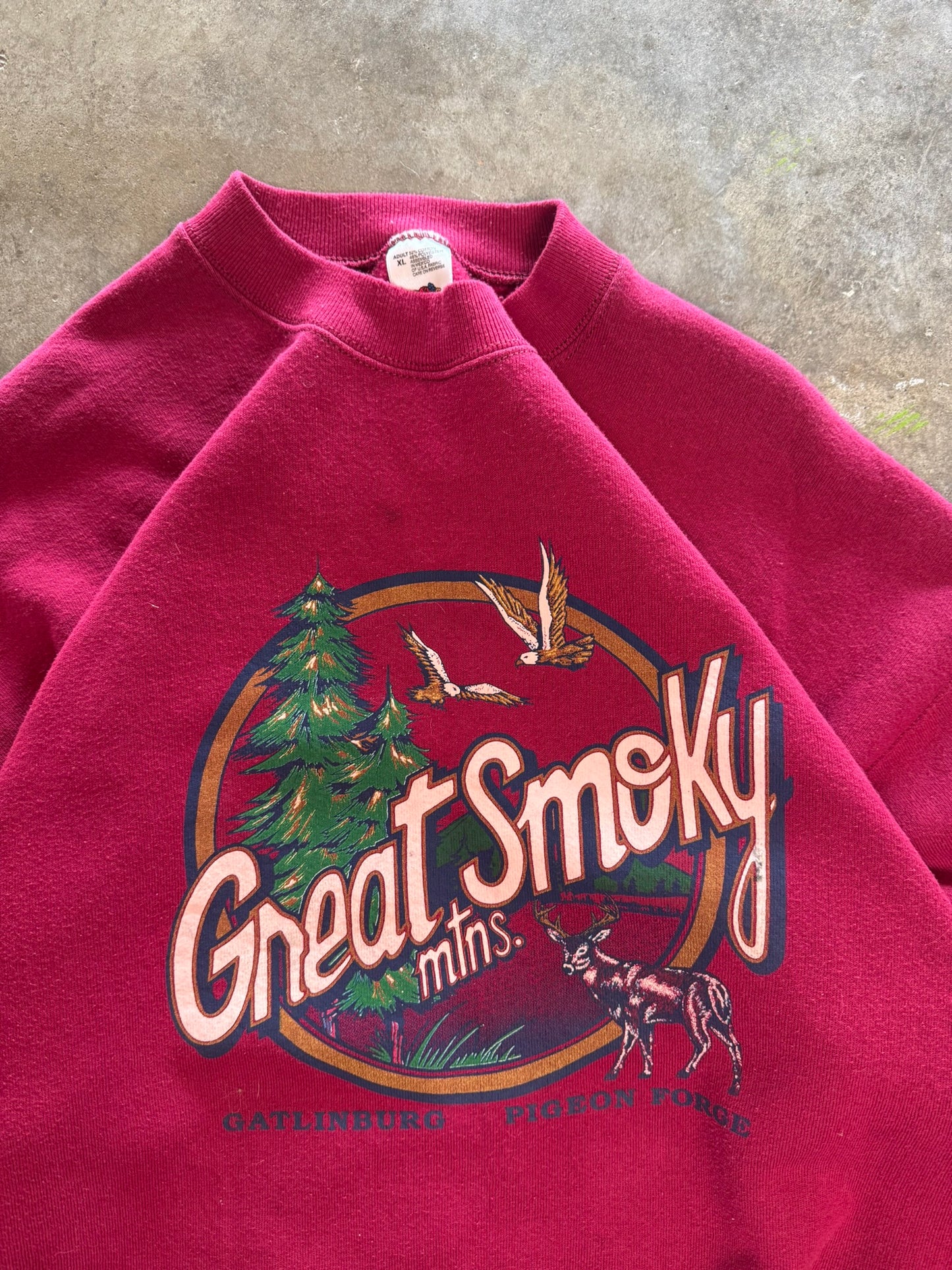 (XL) Vintage Smokey Mountains Sweatshirt