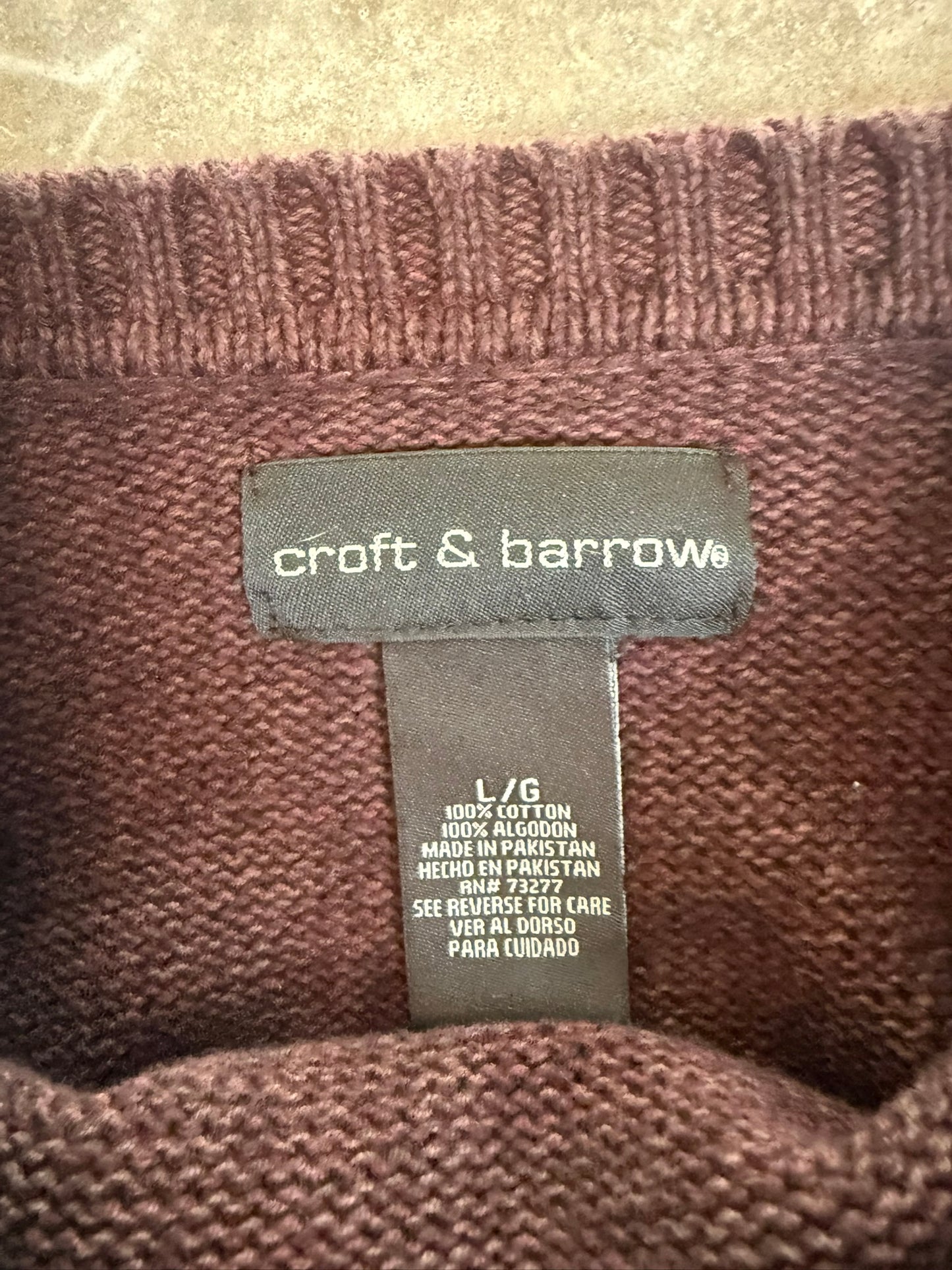 (L) 00s Brown Knit Sweater