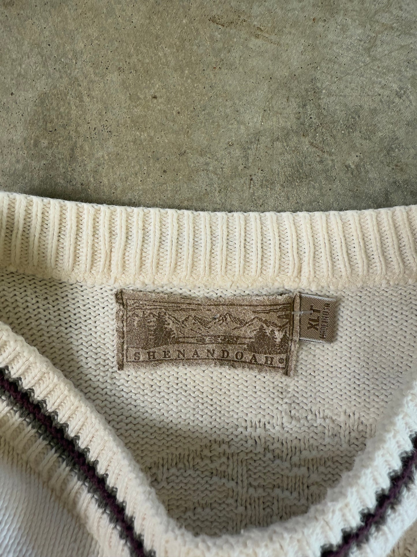 (XL) Vintage Golf Knit Sweater