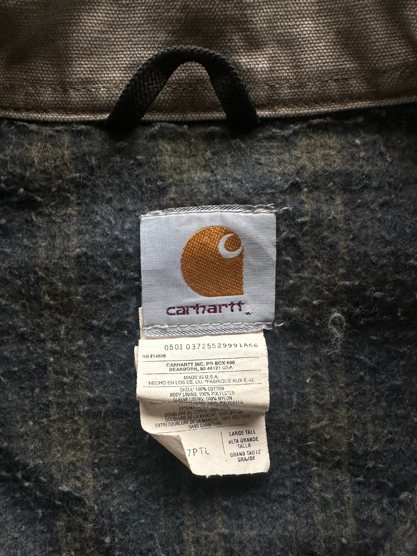 (L) Vintage Carhartt J97 PTL Detroit Jacket