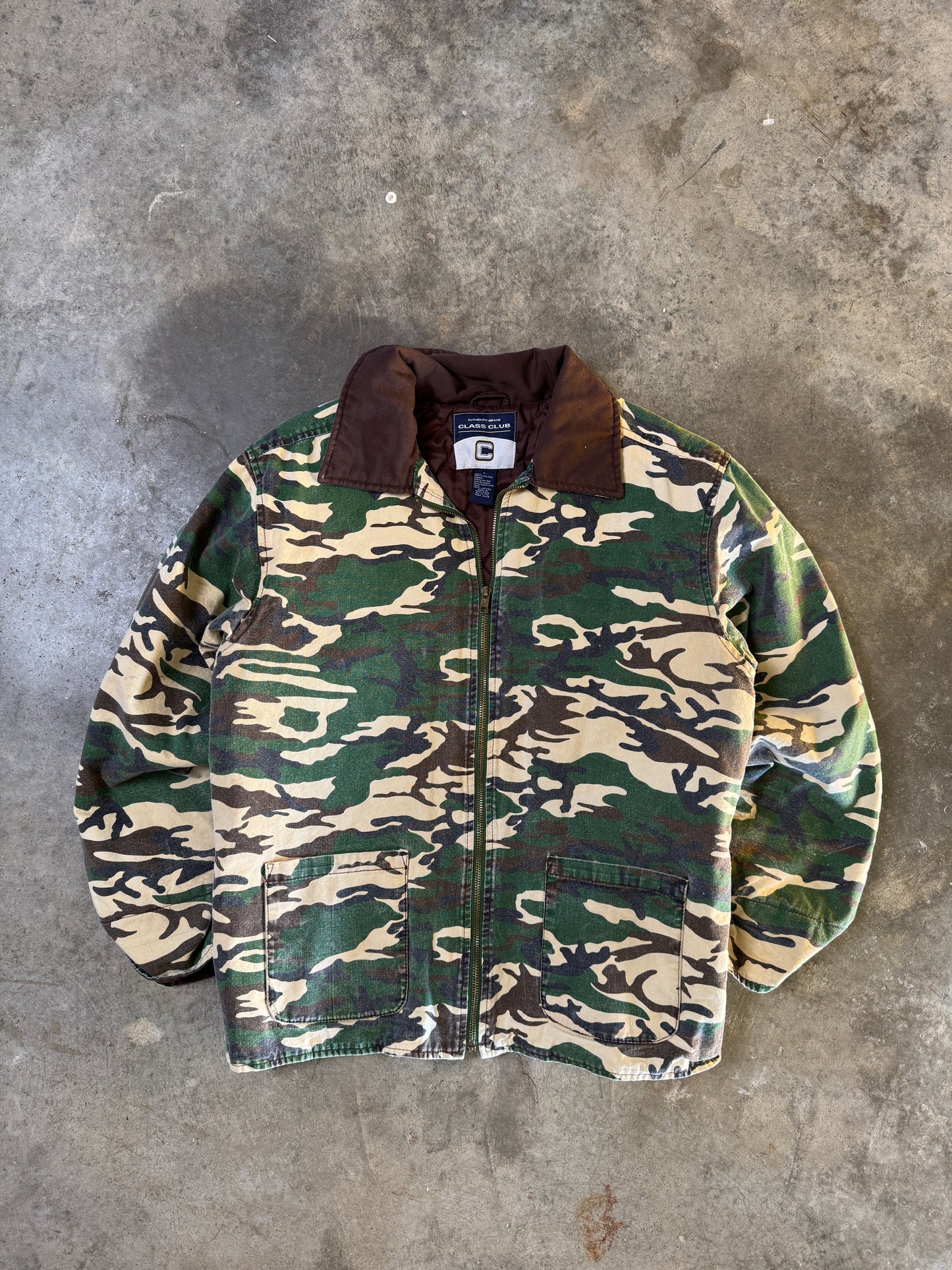 (L) Vintage Camo Jacket