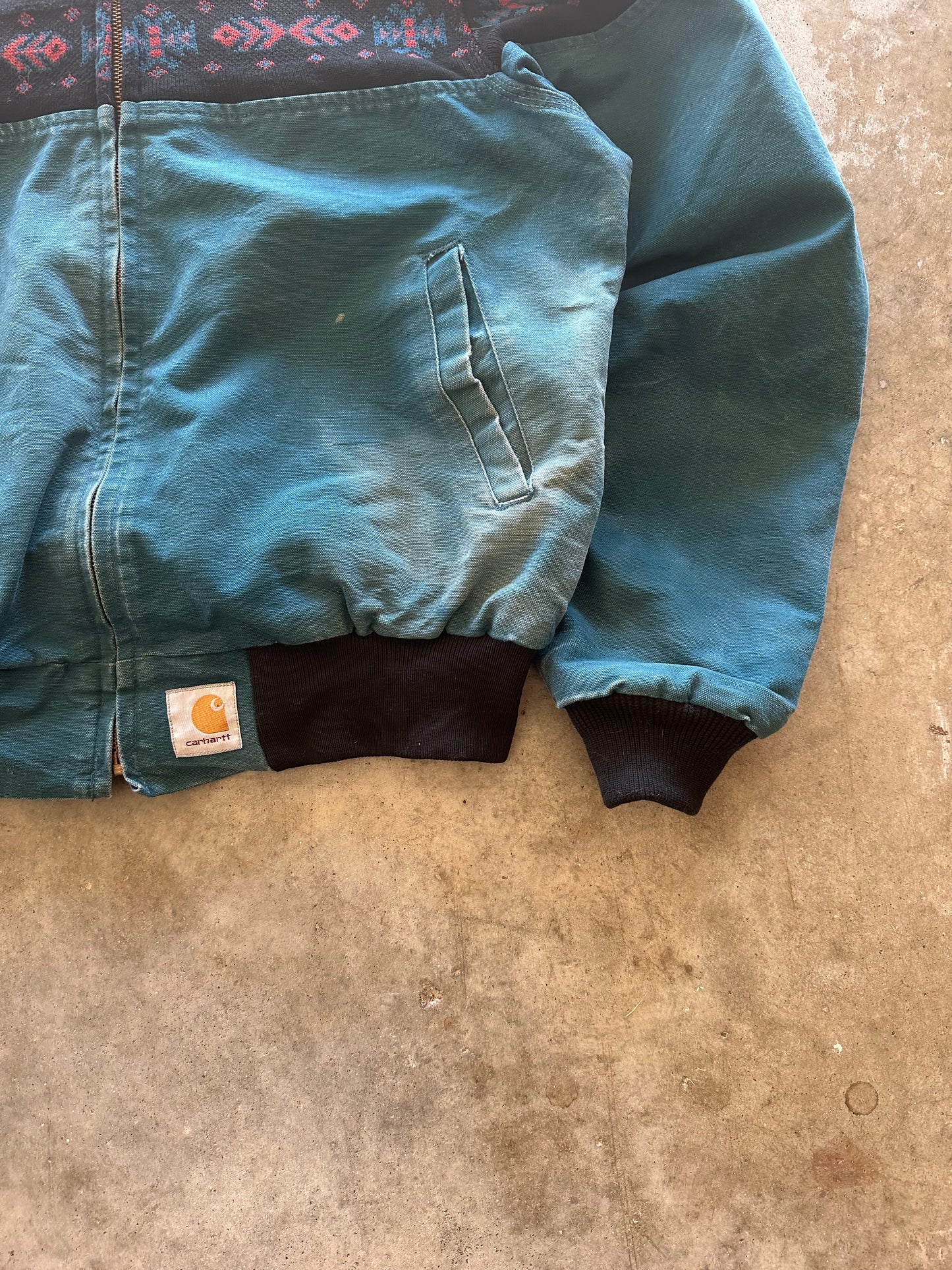 (L) Vintage Carhartt Aztec Jacket