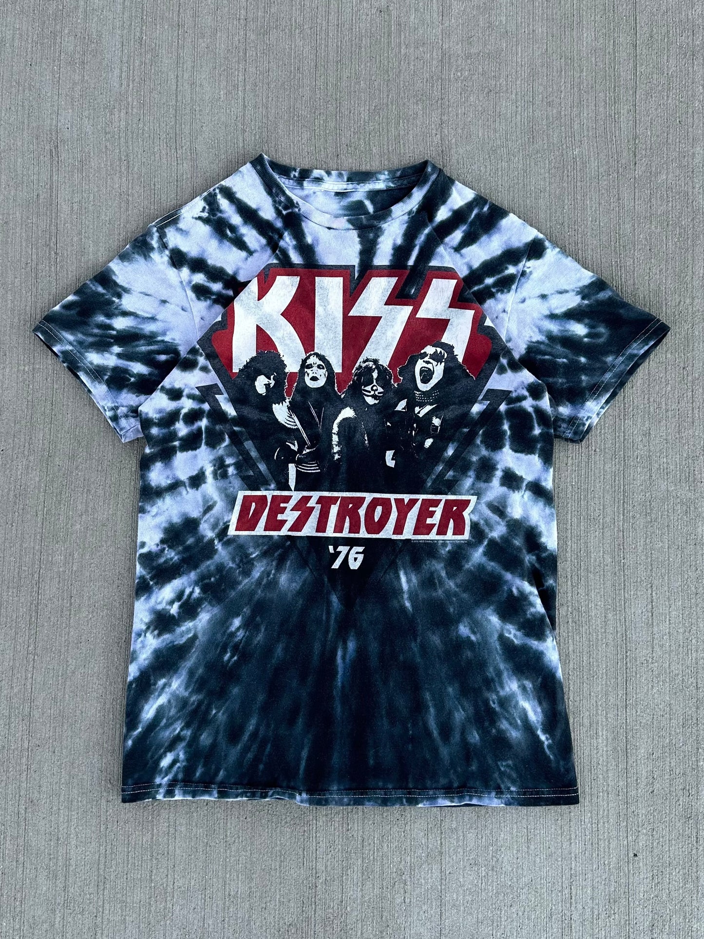 (S) Tie Dye Kiss 'Destroyer' Tee