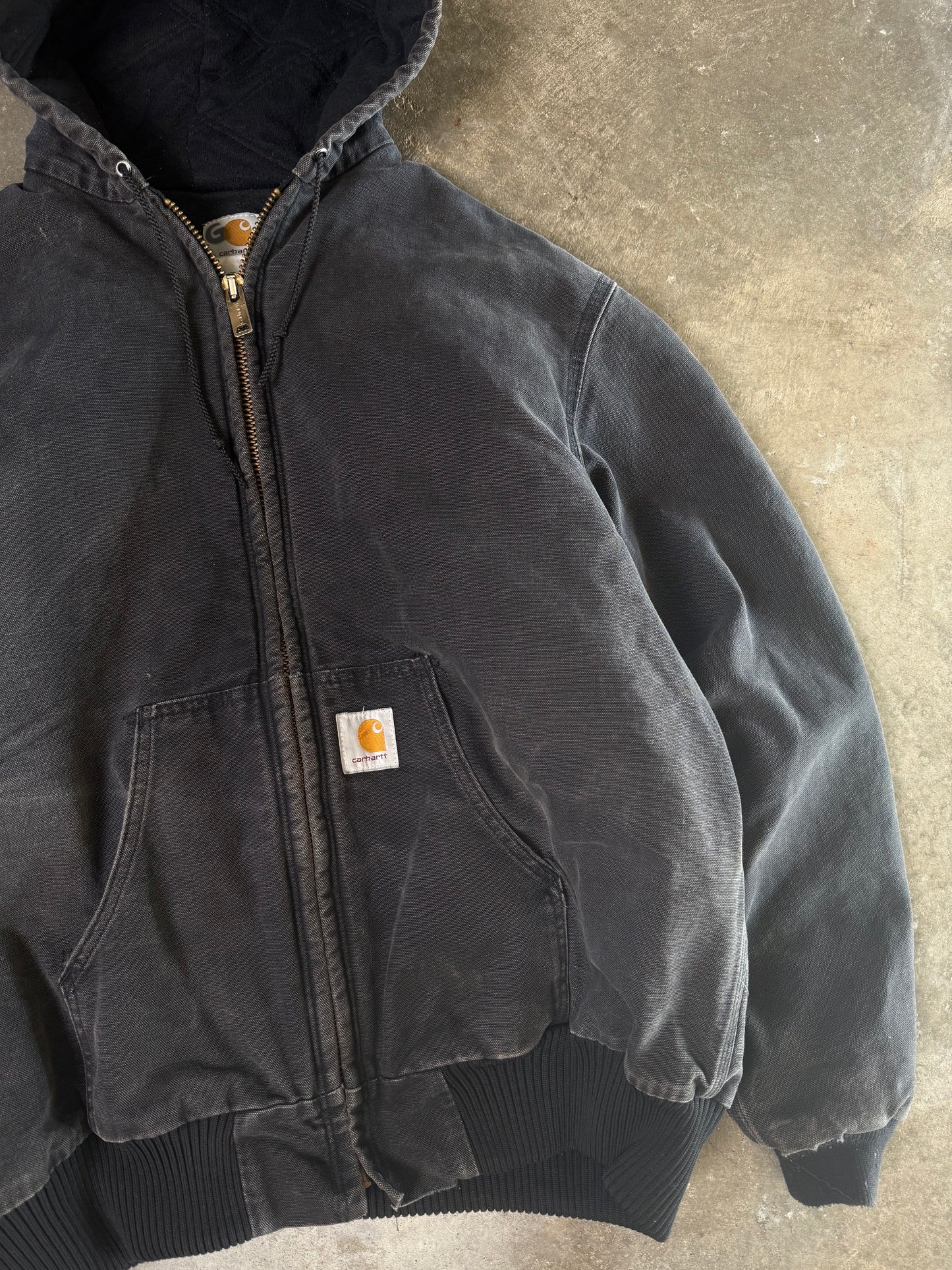 (XL) Vintage Carhartt Hooded Jacket